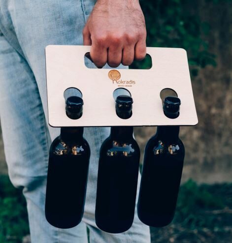 Alus pudeļu ietvars ar logo vai tekstu  (cena/gab par 10gab. pasūtījumu)